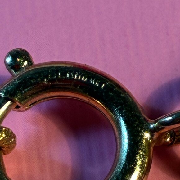 3 Bracelets Opal Teeth Rocks *Emmons Germany Dangle* Two Strands all 18k Gold Pl - Picture 13 of 13